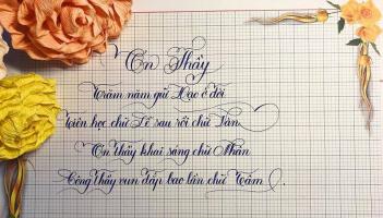 Giáo viên dạy luyện chữ đẹp nổi tiếng nhất Hà Nội