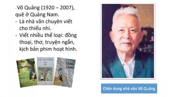 Bài thơ của tác giả Võ Quảng dành cho thiếu nhi hay nhất