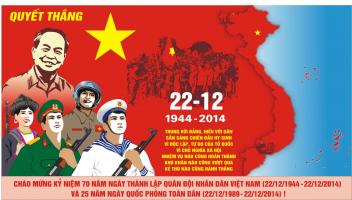 Bài thơ hay chào mừng ngày thành lập quân đội nhân dân Việt Nam 22-12