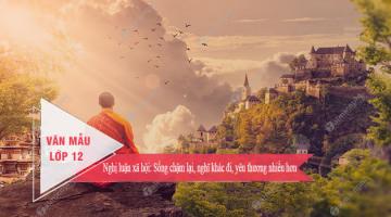 Bài văn nghị luận về quan niệm 