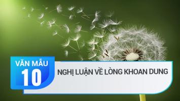 Bài văn nghị luận xã hội về lòng khoan dung (lớp 10) hay nhất