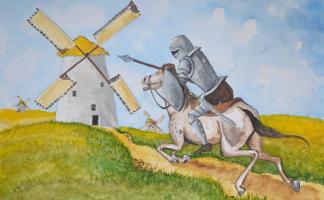 Bài văn phân tích nhân vật Đôn Ki-hô-tê trong 