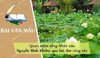 Bài văn về quan niệm sống nhàn của Nguyễn Bỉnh Khiêm qua bài thơ cùng tên (Ngữ Văn 10) hay nhất