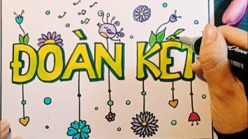 Hướng dẫn vẽ bố cục trang trí bằng những chữ cái đẹp nhất