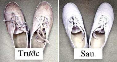 Cách làm sạch giày trắng, sáng màu hiệu quả nhất