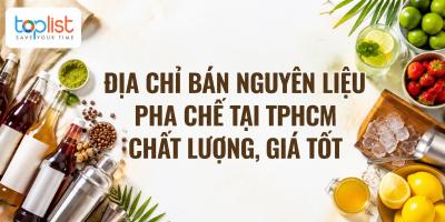 Địa chỉ bán nguyên liệu pha chế tại TPHCM chất lượng, giá tốt