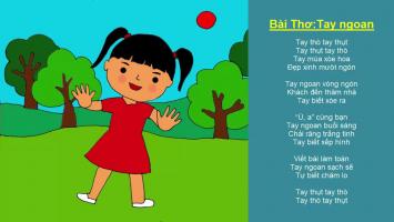 Giáo án bài thơ Tay ngoan cho trẻ mầm non hay nhất