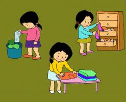 Giáo án dạy trẻ kỹ năng gấp quần áo chi tiết nhất