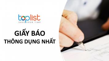 Mẫu giấy báo thông dụng nhất hiện nay