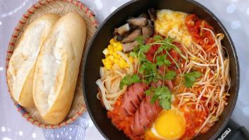 Quán bánh mì chảo ngon nhất Long An