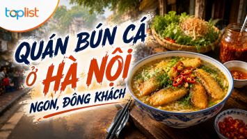 Quán bún cá ở Hà Nội ngon, đông khách