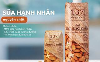 Thương hiệu sữa hạt hạnh nhân tốt nhất hiện nay