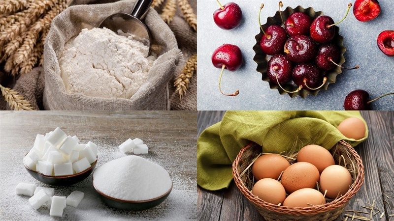 Bánh bông lan cherry