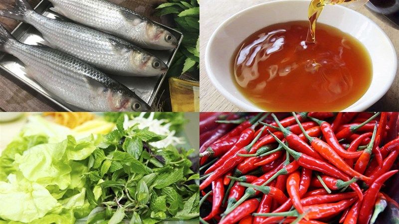 Cá đối nướng mọi