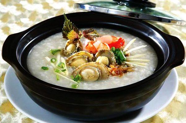 Cháo bào ngư tôm nấm hương