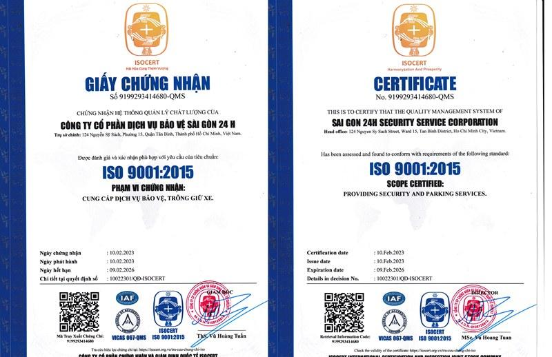 Công ty Cổ phần Dịch vụ Bảo vệ Sài Gòn 24H