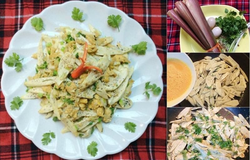 Củ niễng xào thịt