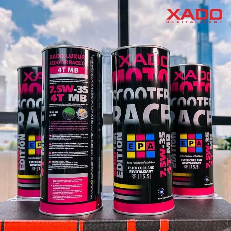 Dầu Nhớt Xe Tay Ga Xado Scooter Race 7.5w35