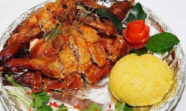 Gà Đông Tảo nướng lá Chanh – Mật ong