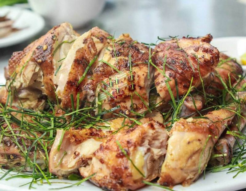 Gà Đông Tảo nướng lá Chanh – Mật ong