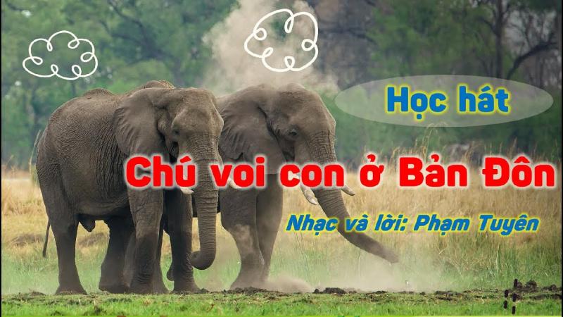 giáo án dạy hát Chú voi con ở Bản Đôn - mẫu 1