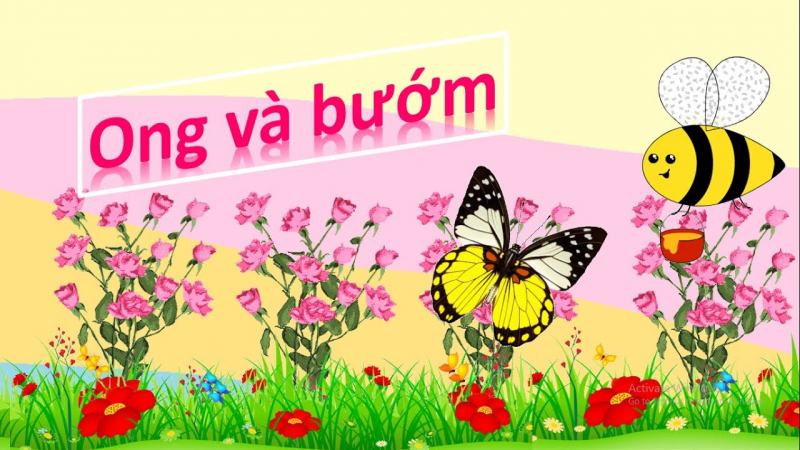 giáo án thơ ong và bướm - mẫu 1
