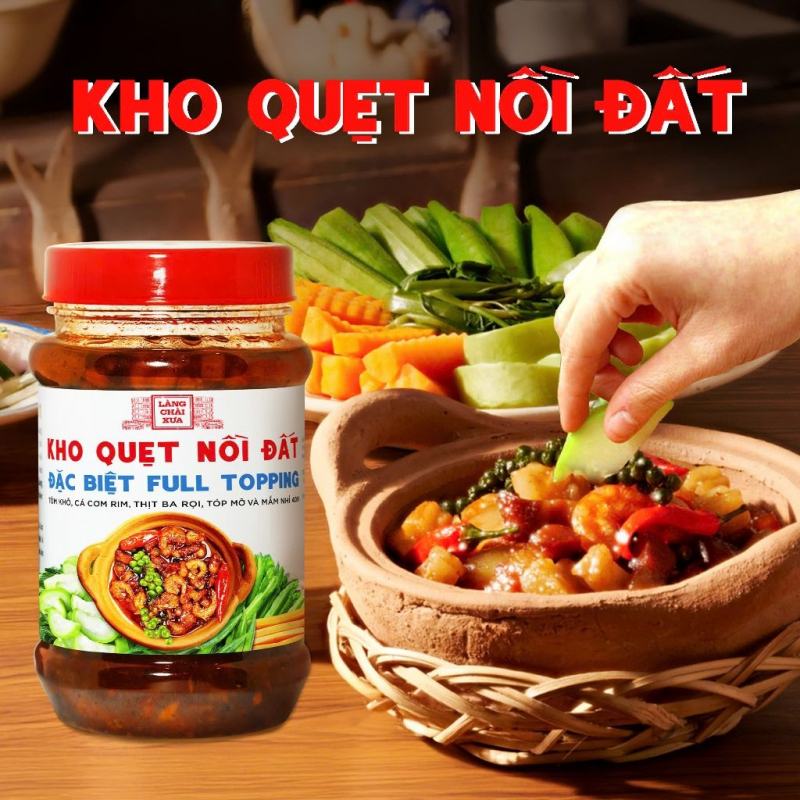 Kho quẹt nồi đất Làng Chài Xưa