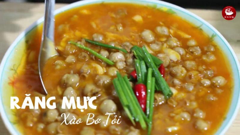 Răng mực xào bơ tỏi