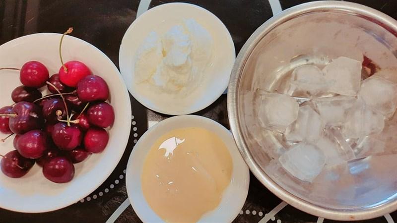 Sinh tố cherry sữa chua