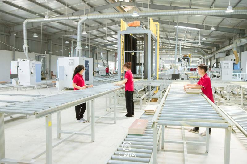 Xưởng gỗ công nghiệp sản xuất ở Bắc Ninh tại nhà máy CIARA